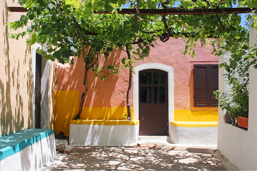 ermones corfu philoxenia hotel vatos traditional village with picturesque houses
